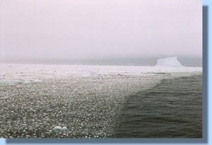 Reaching the northern edge of the pack ice