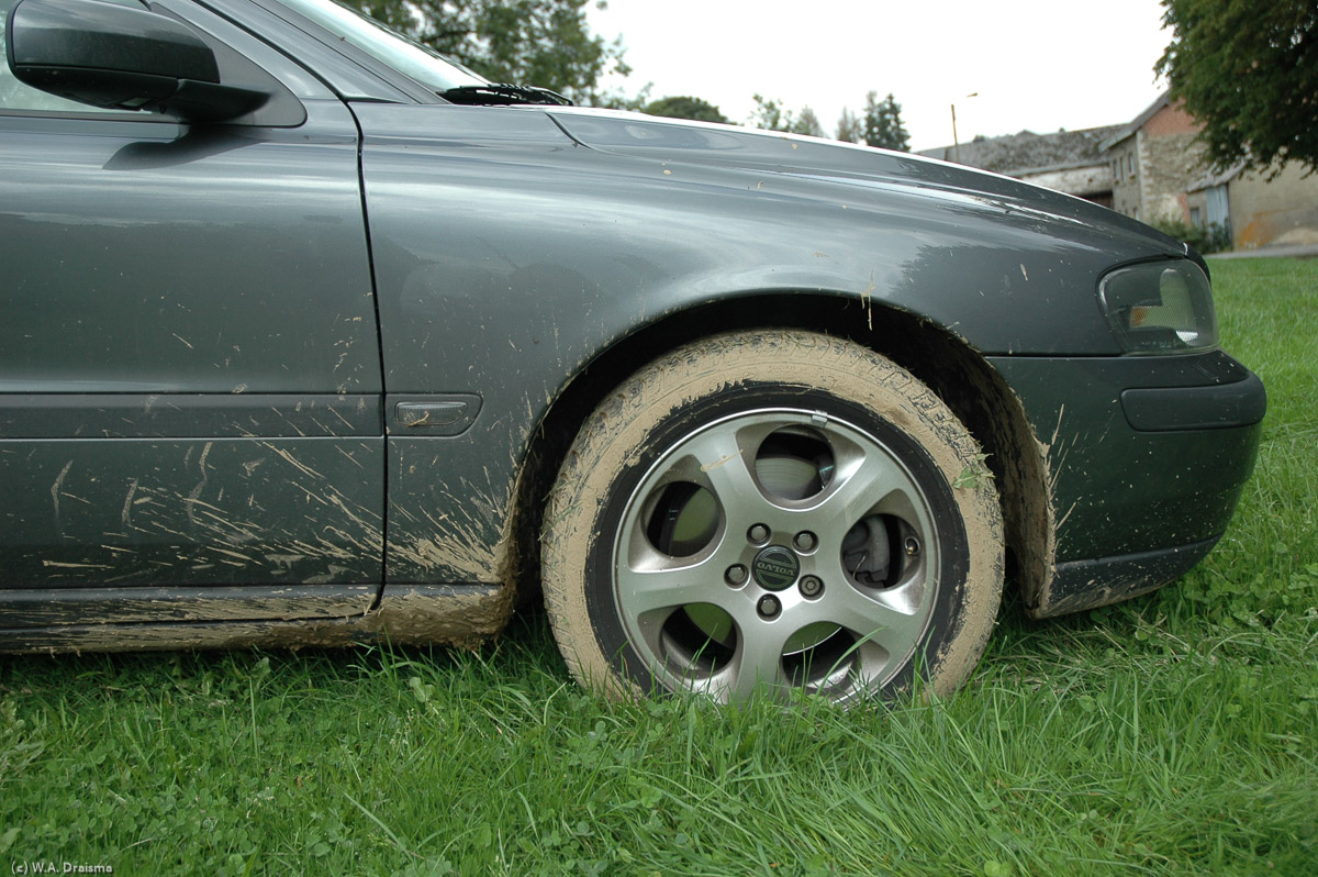 Gelukkig is Jeanine's auto niet vies geworden