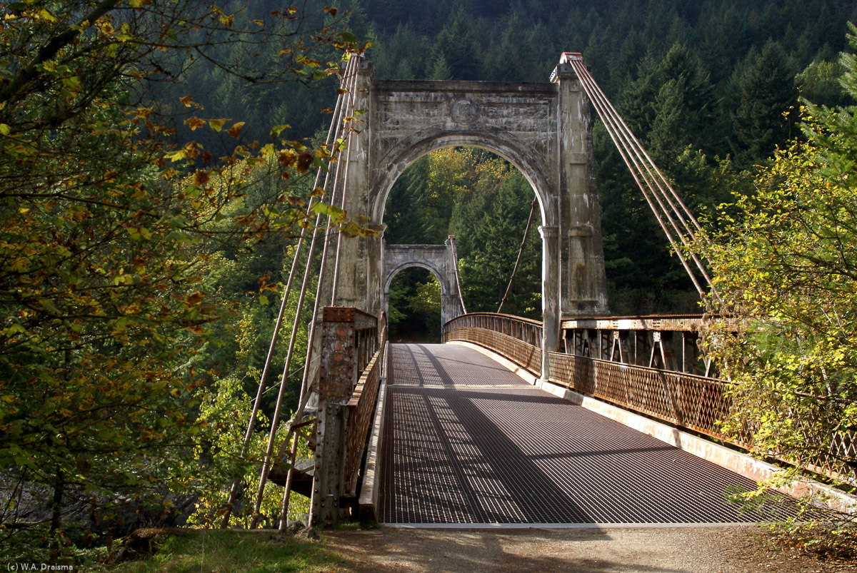 Alexandra Bridge is a historic suspension bridge that crosses a narrow channel on the Fraser River. Alexandra Bridge was built in 1925 and named after Princess Alexandra of Wales who became the Queen of Edward VII.