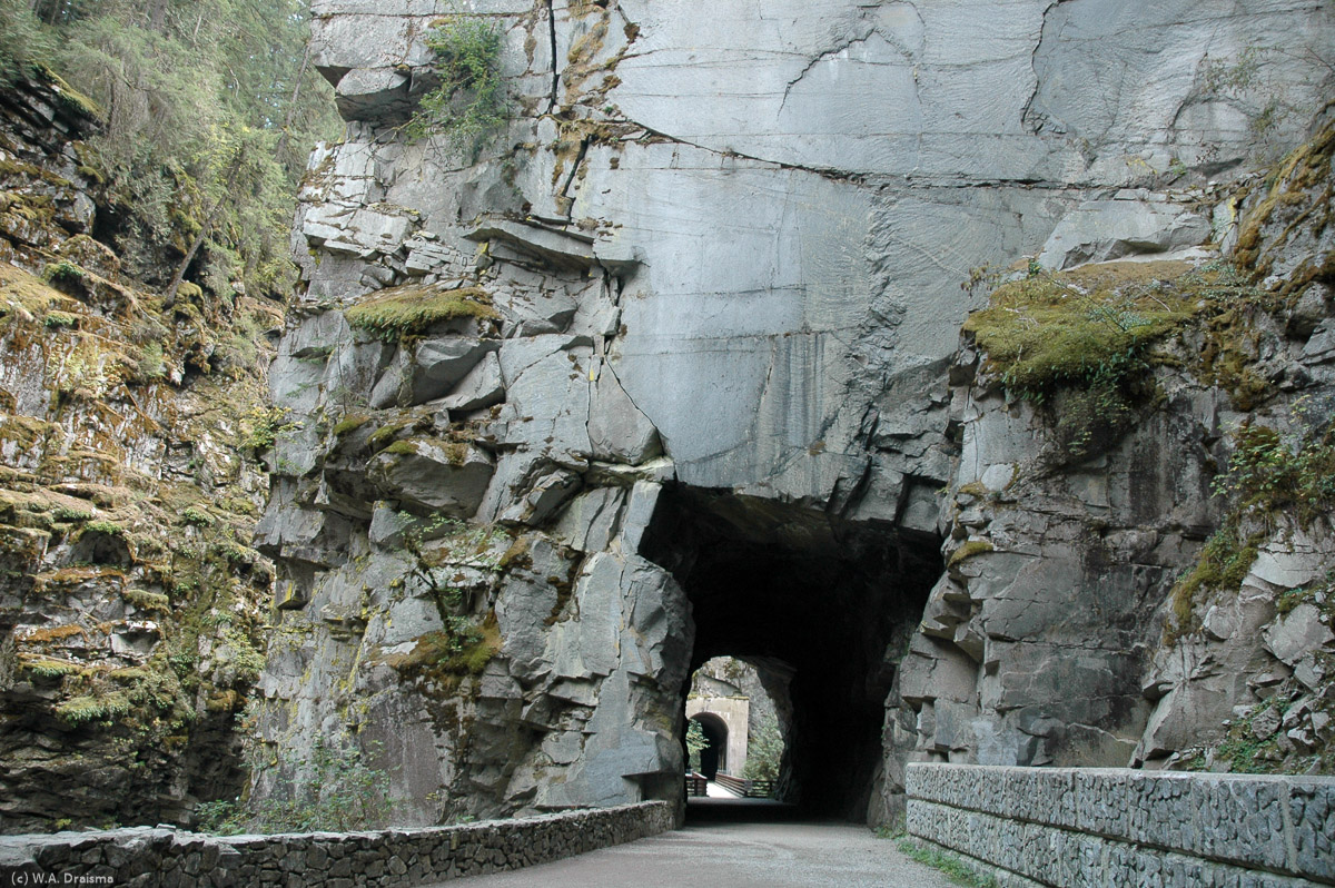The abandoned Othello-Quintette railway tunnels in the Coquihalla Canyon are part of the Kettle Valley Railway system built from 1911 to 1916. In total there are five tunnels and the railbed crosses the Coquihalla River several times.