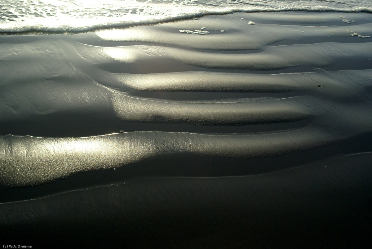 Patterns in the sand.
