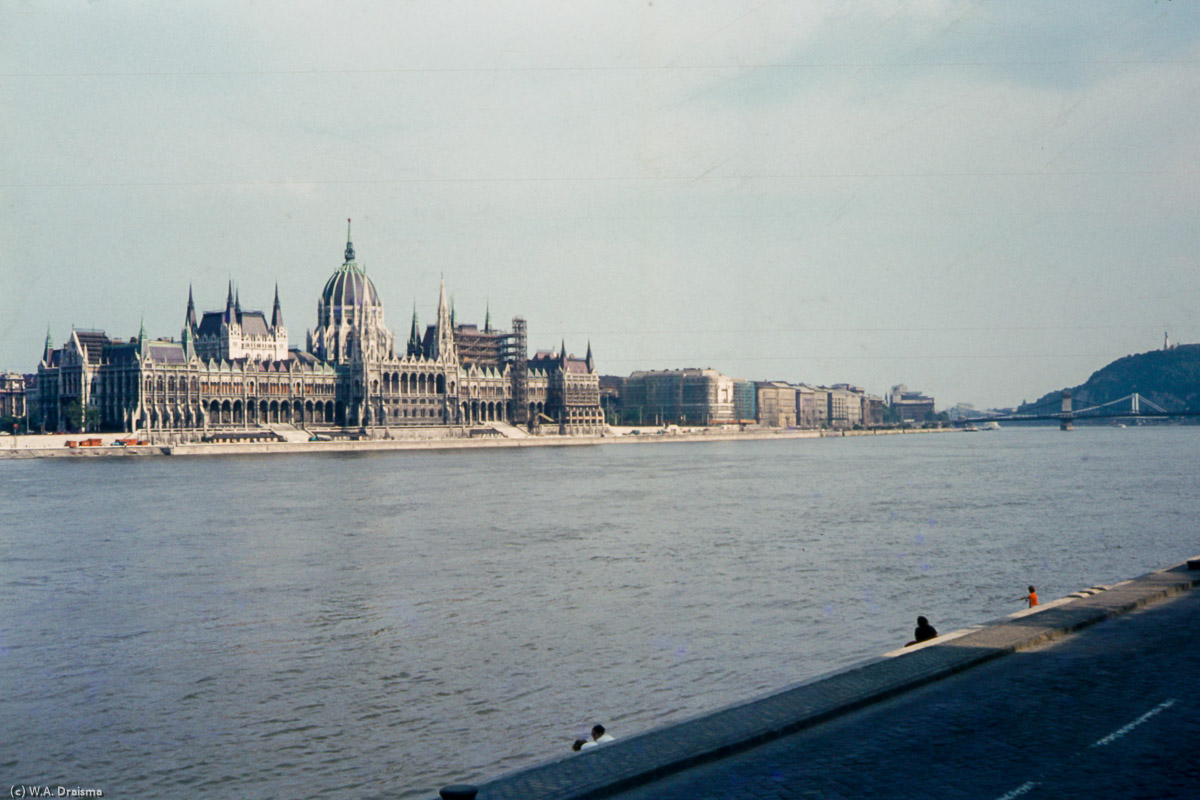 Descended from Castle Hill we cast a glance over the Danube River towards Hungary’s Parliament Building.