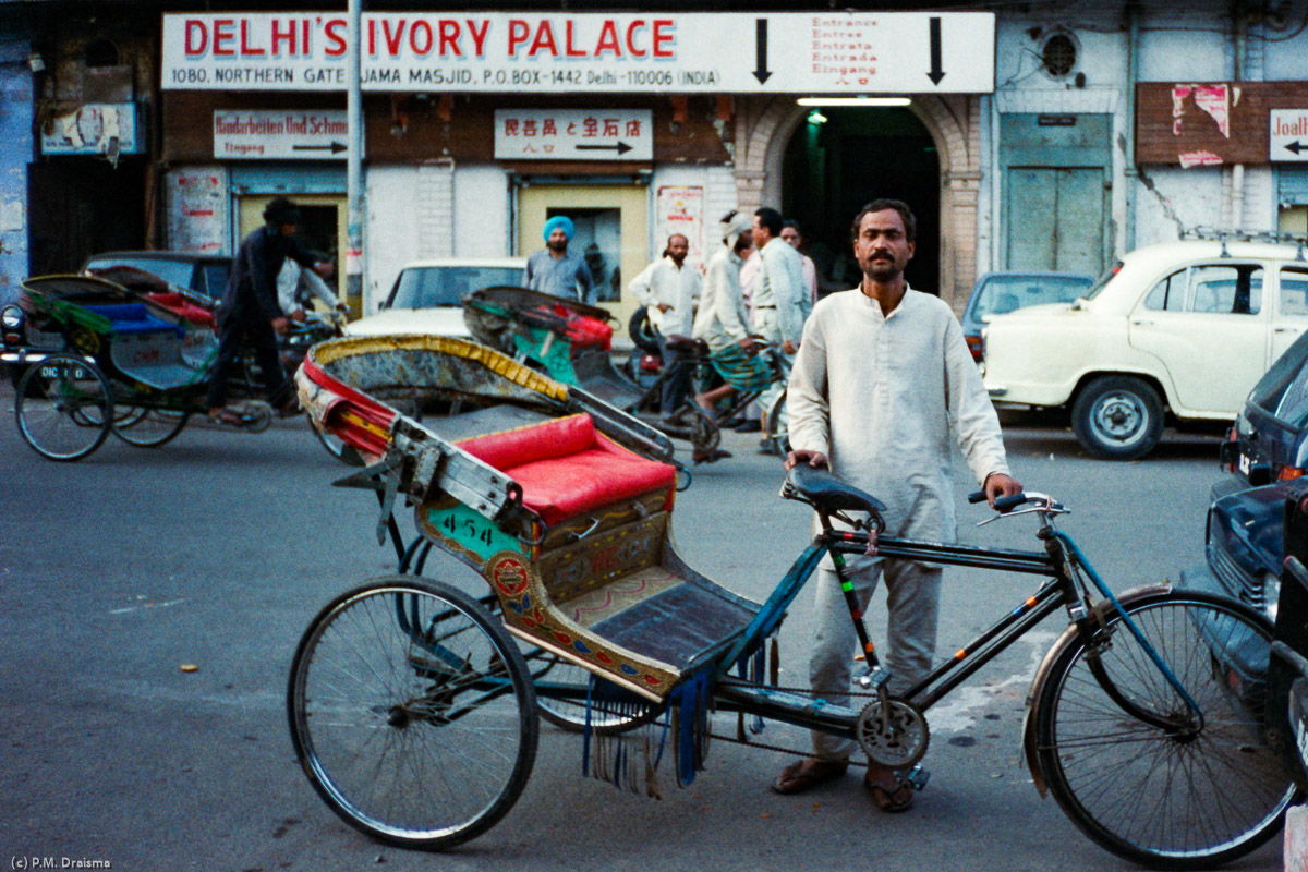 Rickshaw driver, Chandni Chowk, New Delhi