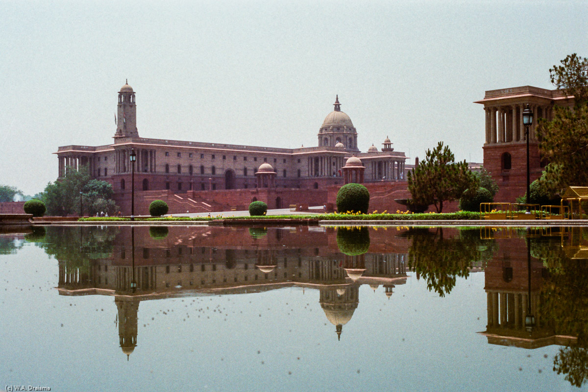 Parliament building, Connaught Place, New Delhi