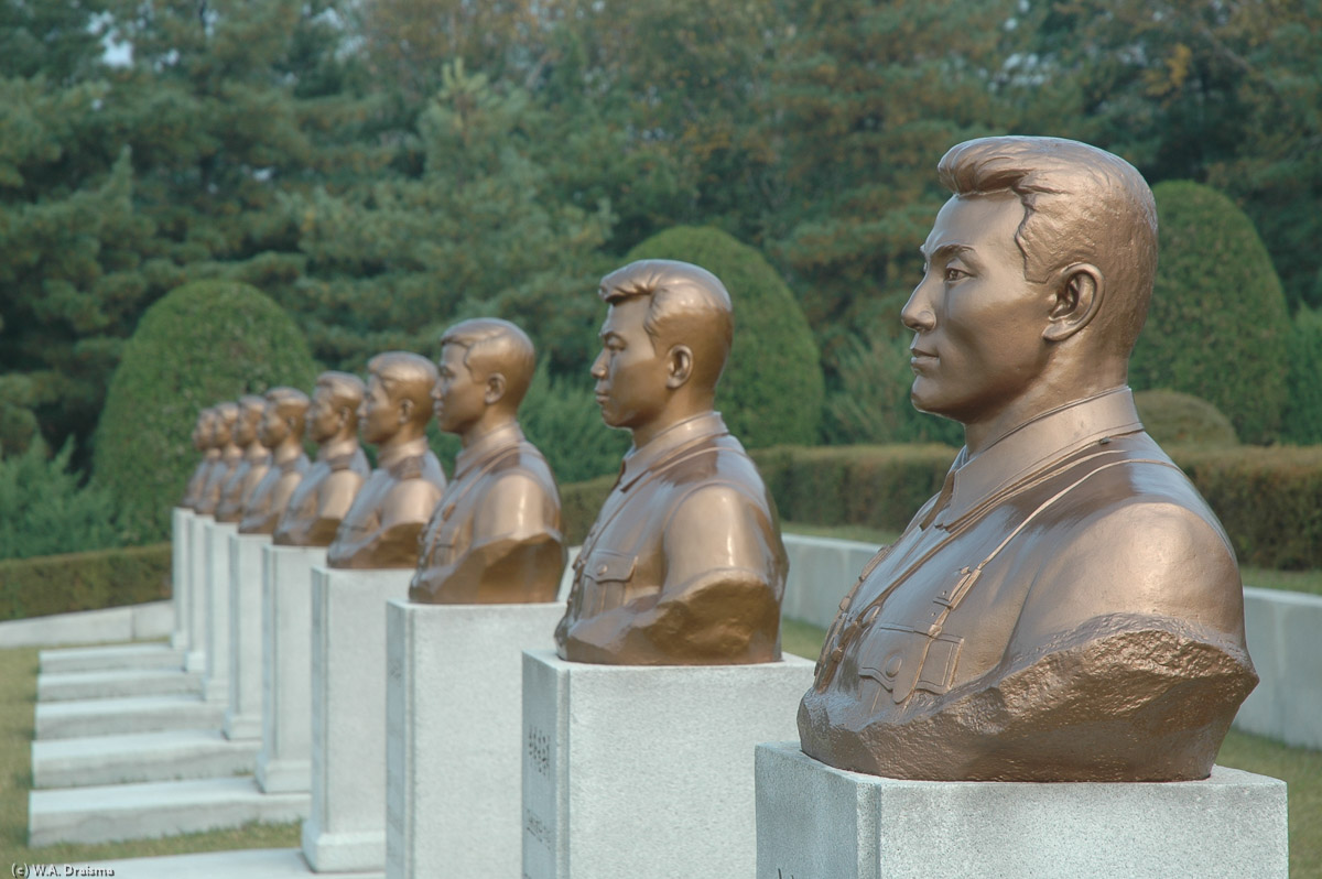 Although many died during the Korean War, many died of old age years later and were interred in the cemetery afterwards.