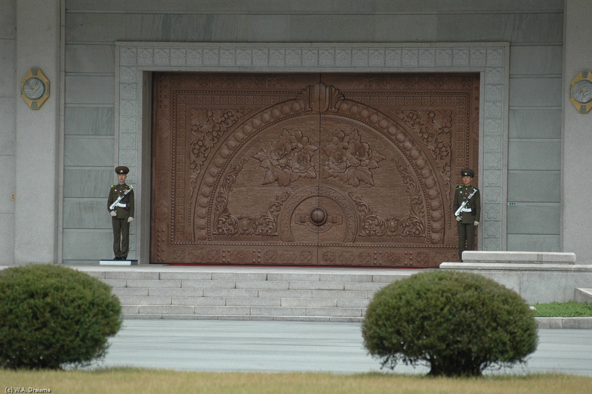 Behind the heavy, guarded doors, are endless corridors were the gifts to the Kim's are stowed away categorized by continent and time ranging from a stuffed crocodile drink tray to a railway carriage.