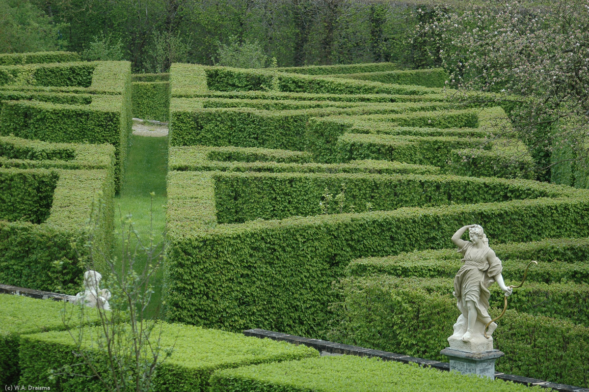 Back to the labyrinth with carefully manicured hedges.
