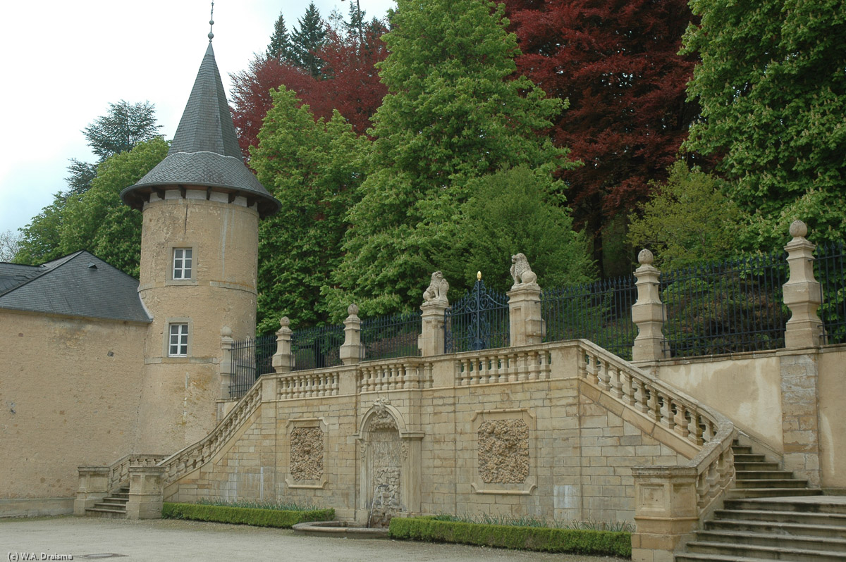 Another interesting castle in Luxembourg is Chateau d'Ansembourg built by 17th century's Thomas Bidart.