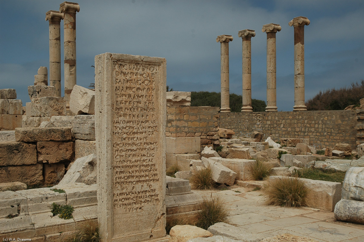 The Temple to Rome and Augustus was one of three temples at the old forum. It was built of limestone and may have served as a platform for speakers addressing crowds in the square.