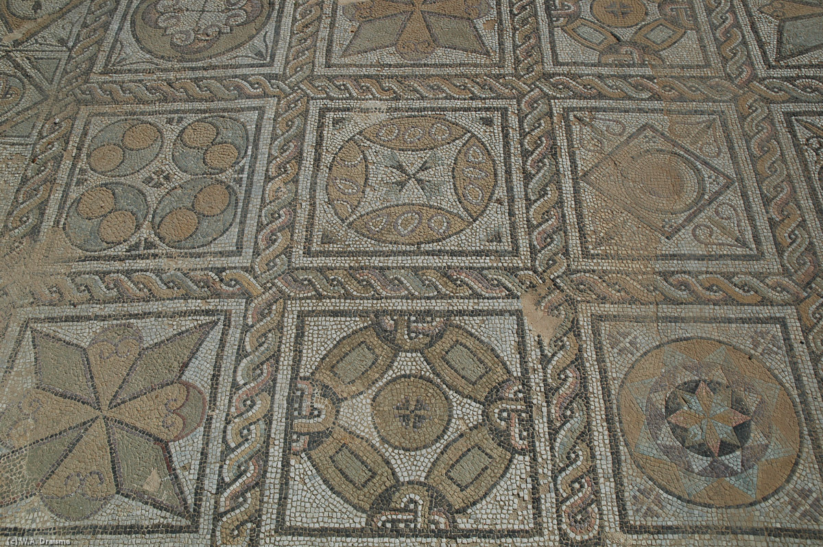 The mosaics in more detail.