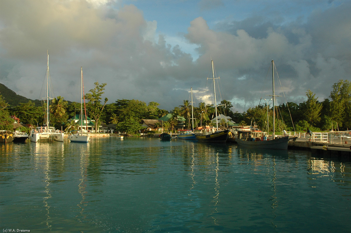 We return to the harbour of La Passe for our transit back to Praslin.