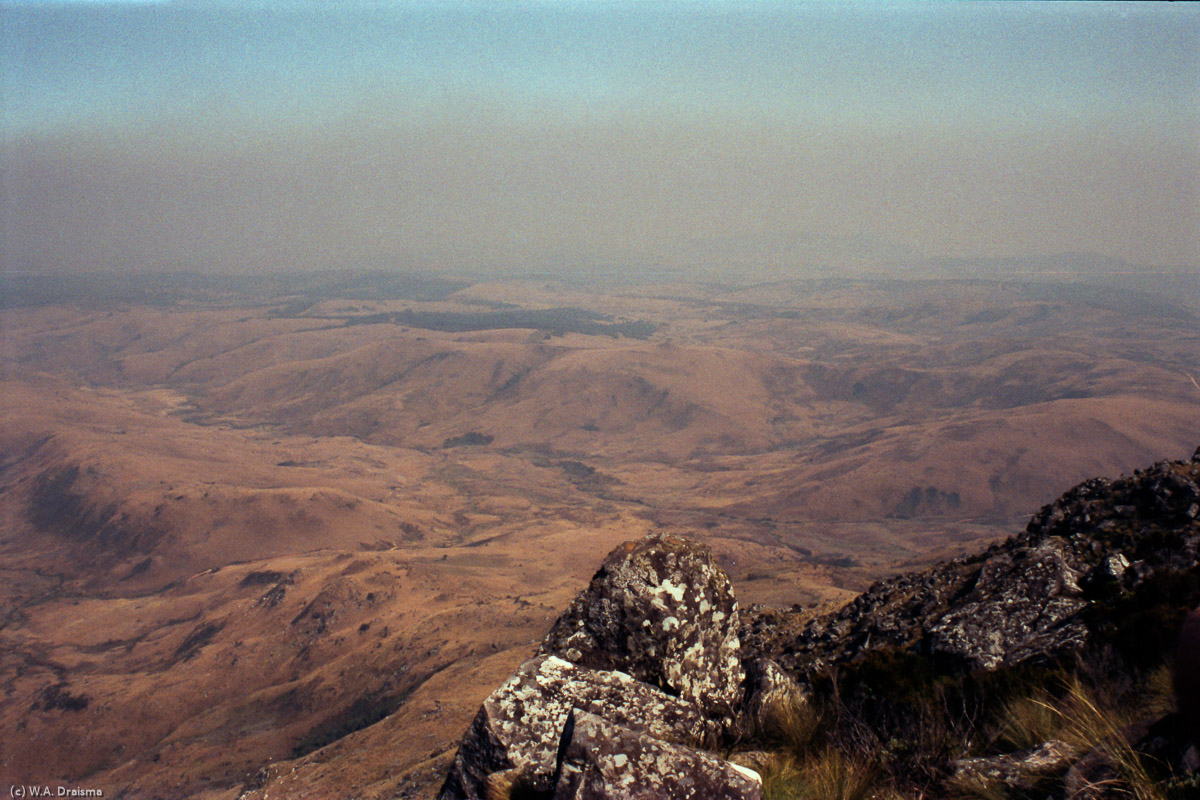 Mount Nyangani lies in the centre of the park and from its flanks there's a great view over the rolling downland at altitudes around 1800-2000 metres.