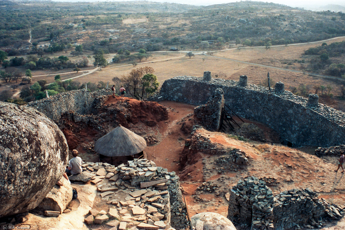 The Hill Complex is the oldest, and was occupied from the ninth to thirteenth centuries. Originally a royal palace it seems likely that it later became the religious counterpart to the secular king's court in the Great Enclosure some 80 m below.