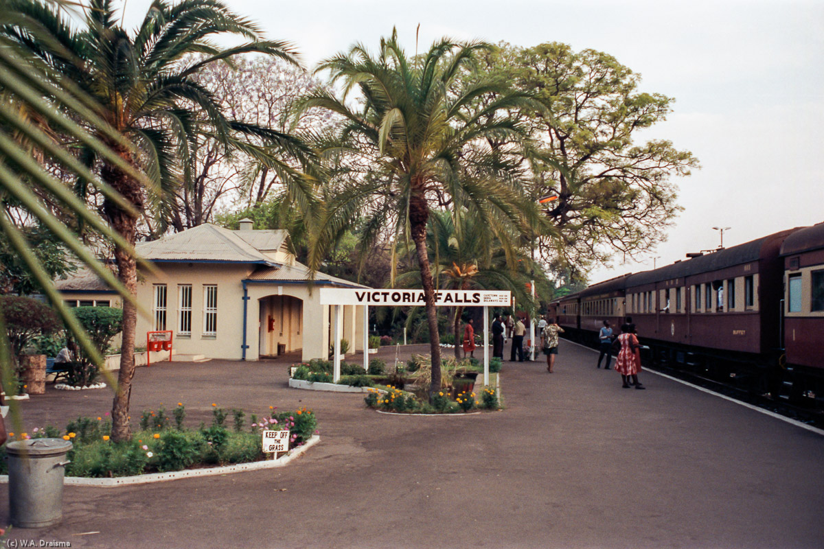 Victoria Falls Station is the start of our train ride back to Bulawayo for a visit to Matobo National Park situated in the Matobo Hills.